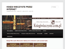 Tablet Screenshot of ksiegiwieczyste.com.pl